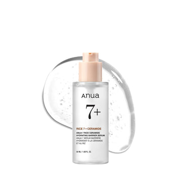 Anua Rice Ceramide 7 Hydrating Barrier Serum, Brightening, Hydrating Serum For Face, Rice, Hyaluronic Acid, Niacinamide, Fragrance-Free, Non Comodogenic, Glass Skin, Korean Skin Care, 50Ml/1.69Fl.Oz