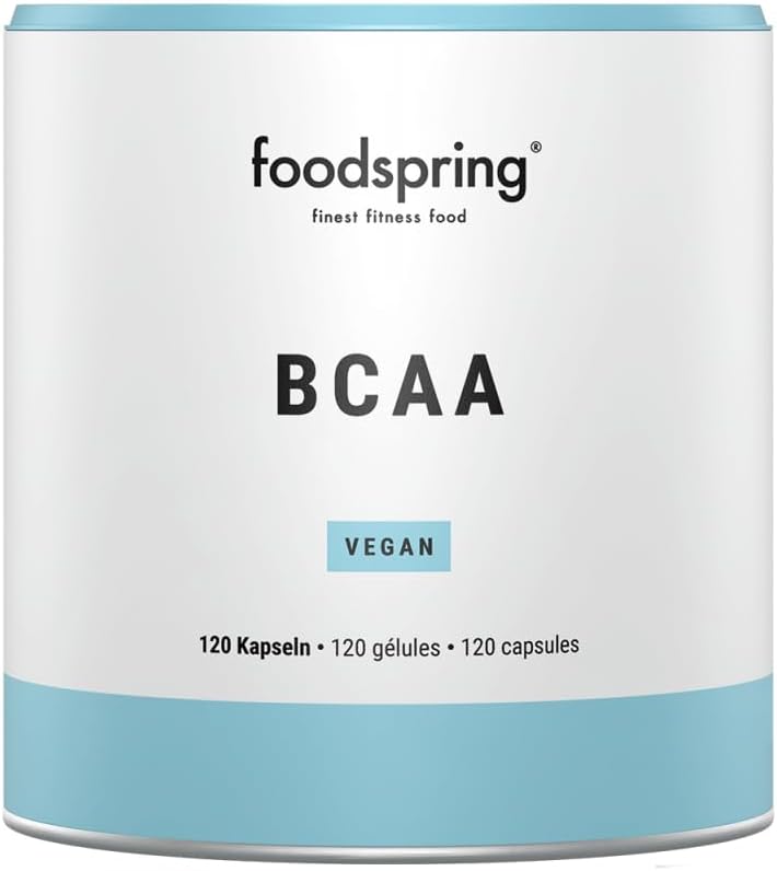 Foodspring Bcaa Capsules Pack Of 120, Ratio 2:1:1 Premium Paraben-Free, Amino Acids For Muscle, Amino Acids, Made In Germany