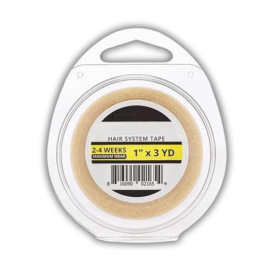 INFINIBYTE Extended Hold Double-Sided Wig Tape | Water-Resistant Hair System Tape for All Weather | Lasts Up to 4 Weeks | 1 Inch x 3 Yards