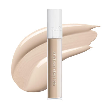 Idol Cover Concealer - Full Coverage, Lightweight, Sweat & Water Proof, Long-Lasting, Lightweight, Conceales Dark Circles, Fine Lines, Redness, 0.22 Oz. (Y01 Light Beige, 0.22 Oz.)