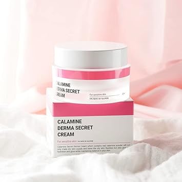 Ksecret Calamine Derma Secret Cream, 50Ml / 1.69Fl.Oz. | Korean Skincare | For Acne & Oily Skin