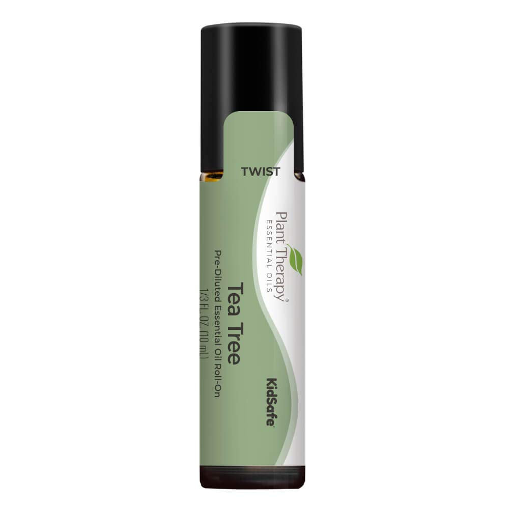Plant Therapy Tea Tree Essential Oil 100% Pure, Pre-Diluted Roll-On, Natural Aromatherapy, Therapeutic Grade 10 Ml (1/3 Oz)