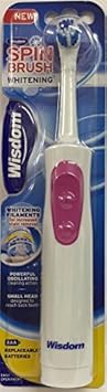 Wisdom Spin Brush Whitening Battery Toothbrush - Colours Vary By Wisdom