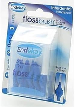 Endekay Interdental Flossbrush Blue 0.60Mm - Pack Of 5