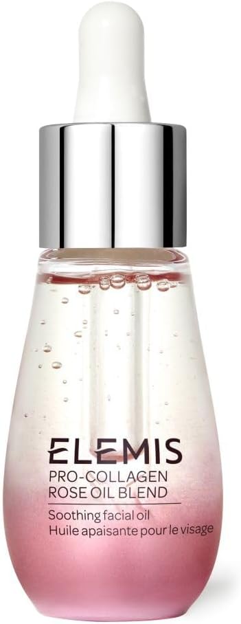 Elemis Pro-Collagen Rose Facial Oil Blend 15Ml - Anti-Aging Hydrating Oil, Reduces Fine Lines & Wrinkles, Boosts Skin Radiance, Restores Firmness, Ideal For Dry & Mature Skin