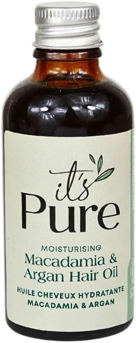 It’S Pure Macadamia & Argan Hair Oil 50Ml | 100% Organic, Natural & Cruelty-Free