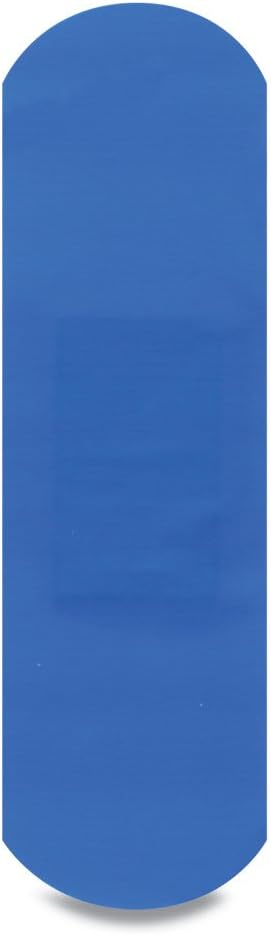 Reliance Medical Sterile Dependaplast Food Plasters, Blue, 6 Cm Length X 2 Cm Width Box Of 100
