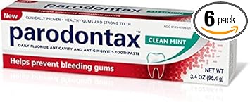 Parodontax Clean Mint Daily Toothpaste, 3.4 oz. Per Tube (6 Pack) : Health & Household