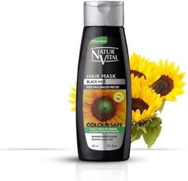 Natur Vital Colour Hair Mask Black * Give Your Hair A 5 Minute Colour Boost * Nourishes And Adds Shine