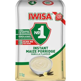 Iwisa Instant Porridge Vanilla 1Kg : Grocery & Gourmet Food