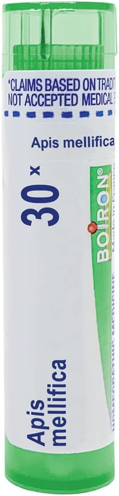 Boiron Apis Mellifica 30X For Swelling From Insect Stings Or Allergies - 80 Pellets