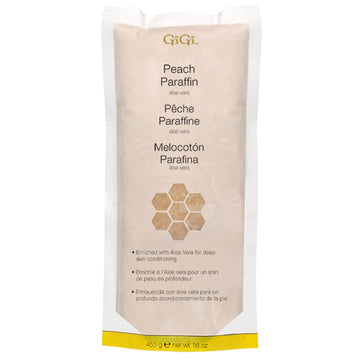 Gigi Peach Paraffin Wax With Aloe Vera