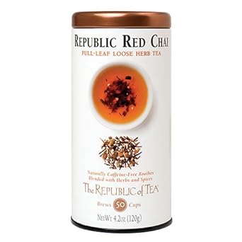 The Republic of Tea Republic Chai Red Full-Leaf Tea, 4.2 Ounces / 50-60 Cups : Grocery & Gourmet Food