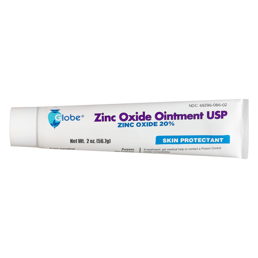 Globe Zinc Oxide Ointment 20%, 2 Ounce Tube, Advanced Skin Protection, for Diaper Rash, Relief from Poison Ivy, Sumac & Oak, Protects from Wetness, Protects Chafed Skin : Baby