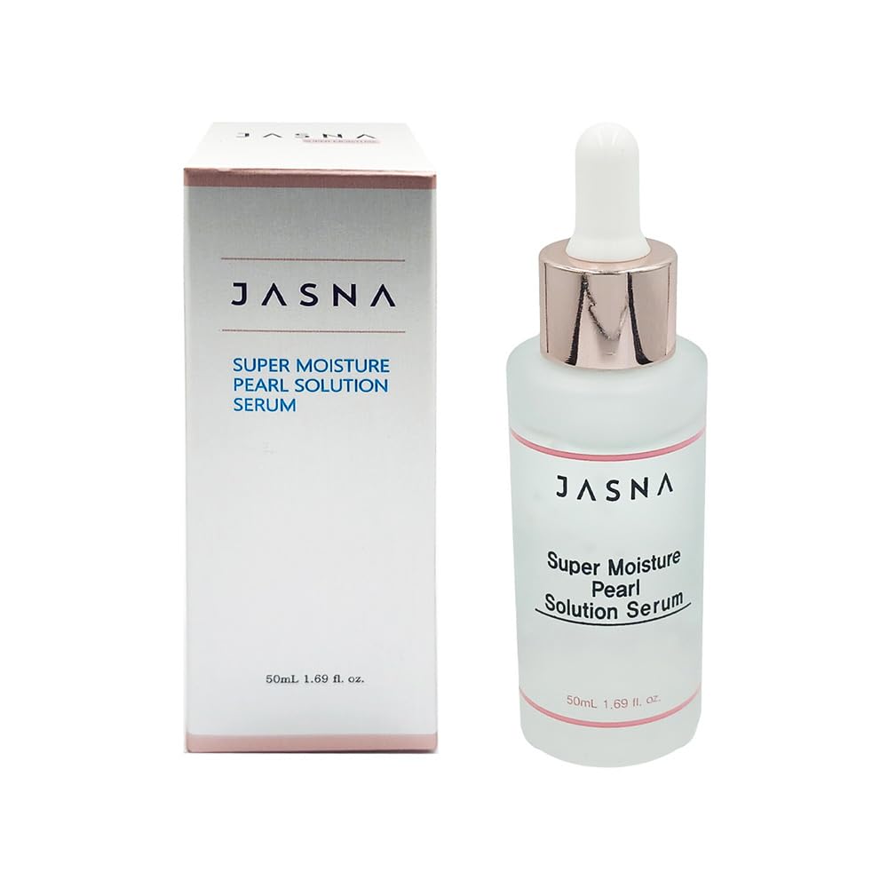 Jasna Pearl Soultion Super Moisture Serum 50Ml (1.6 Fl Oz) | Soothing And Glow-Boosting For Sensitive Skin | Cica Care & Skin Calm