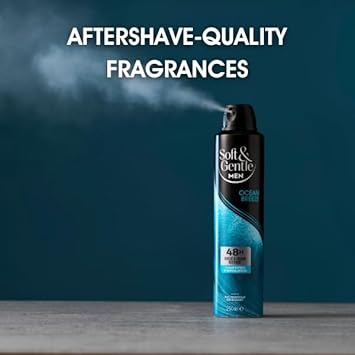 Soft & Gentle Ocean Breeze Men'S Antiperspirant Deodorant Spray 250Ml | Triple Formula | 48 Hour Protection