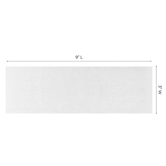 Forpro Professional Collection Non-Woven Epilating Strips, White, Tear-Resistant, Pre-Cut Strips For Hair Removal, 3" W X 9" L, 500-Count