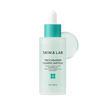 Skin&Lab Tricicabarrier Calming Ampoule | Daily Facial Serum | Contains Centella Asiatica, Tea Tree And Houttuynia Cordata | Calming Sensitive, Oily Acne-Prone Skin | 1.18 Fl Oz