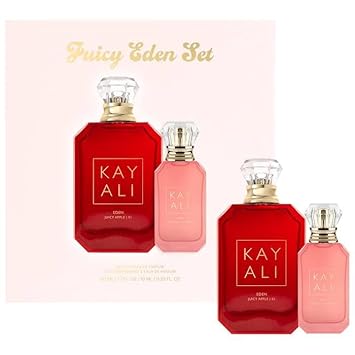 Kayali Juicy Eden Perfume Duo Set (Eden Juicy Apple 01 Eau De Parfum, 50 Ml & Eden Sparkling Lychee 39 Eau De Parfum, 10 Ml) : Beauty & Personal Care