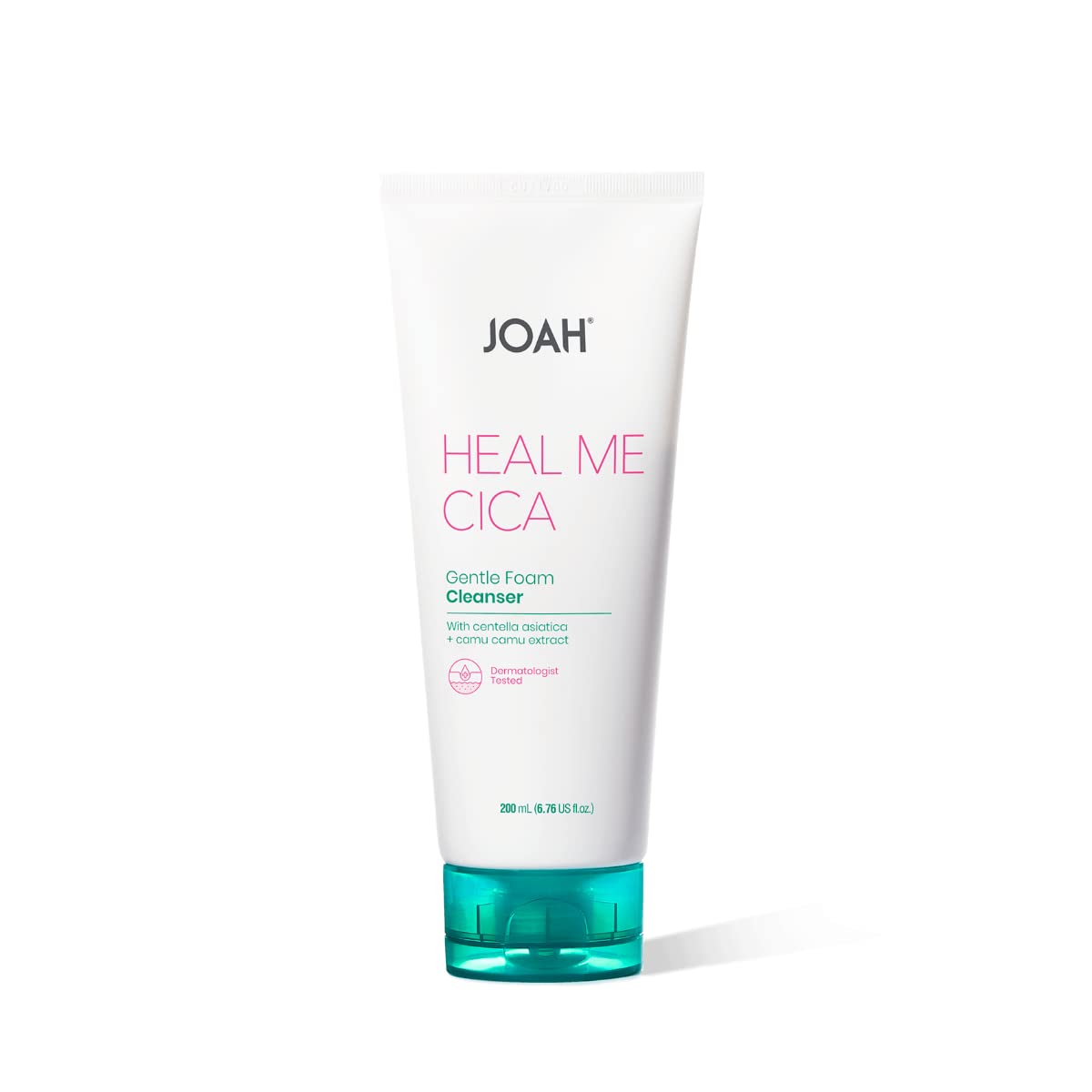 Joah Heal Me Cica Gentle Foam Cleanser, Korean Skin Care Face Wash With Centella Asiatica And Camu Camu Extract, Suitable For Sensitive Skin, Ph Balanced, Cruelty-Free, 6.76 Oz, White