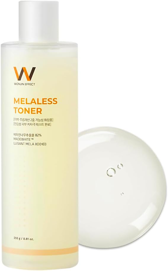 Melaless Toner 8.81 Fl Oz Vitamin C Toner, Uneven Skin Tone, Dull Skin, Skin Radiance, Niacinamide, Glutathione, Hyaluronic Acid, Hydration, Kbeauty