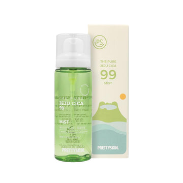 Ps.Prettyskin The Pure Jeju Cica 99 Facial Mist 3.38Fl.Oz.(100Ml) Centella Asiatica Extract 99%