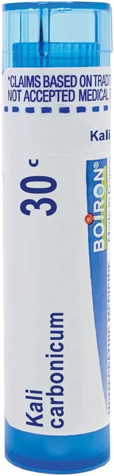 Boiron Kali Carbonicum 30C Pellets, Homeopathic Medicine For Colds, 12C, 80 Count