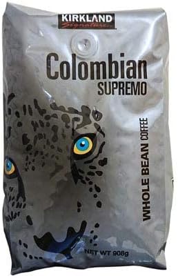 Kirkland Signature Colombian Supremo Whole Bean Coffee 908 Gram