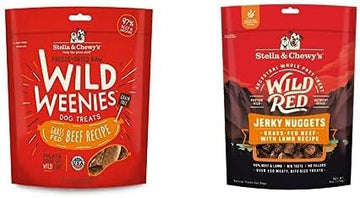 Stella & Chewy's Poultry-Free Bundle (Beef Wild Weenies Treats, Beef Wild Red Jerky Treats) : Pet Supplies