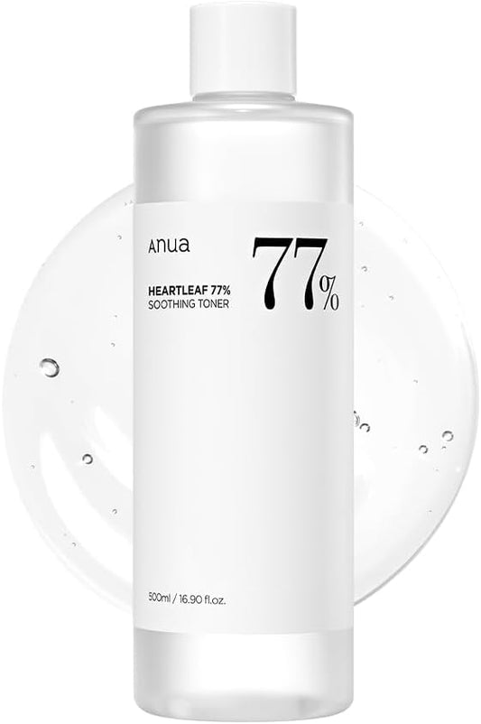 Anua Heartleaf 77 Soothing Toner I pH 5.5 Skin Trouble Care, Calming Skin, Refreshing, Purifying (500ml / 16.9 fl.oz.) : Beauty & Personal Care