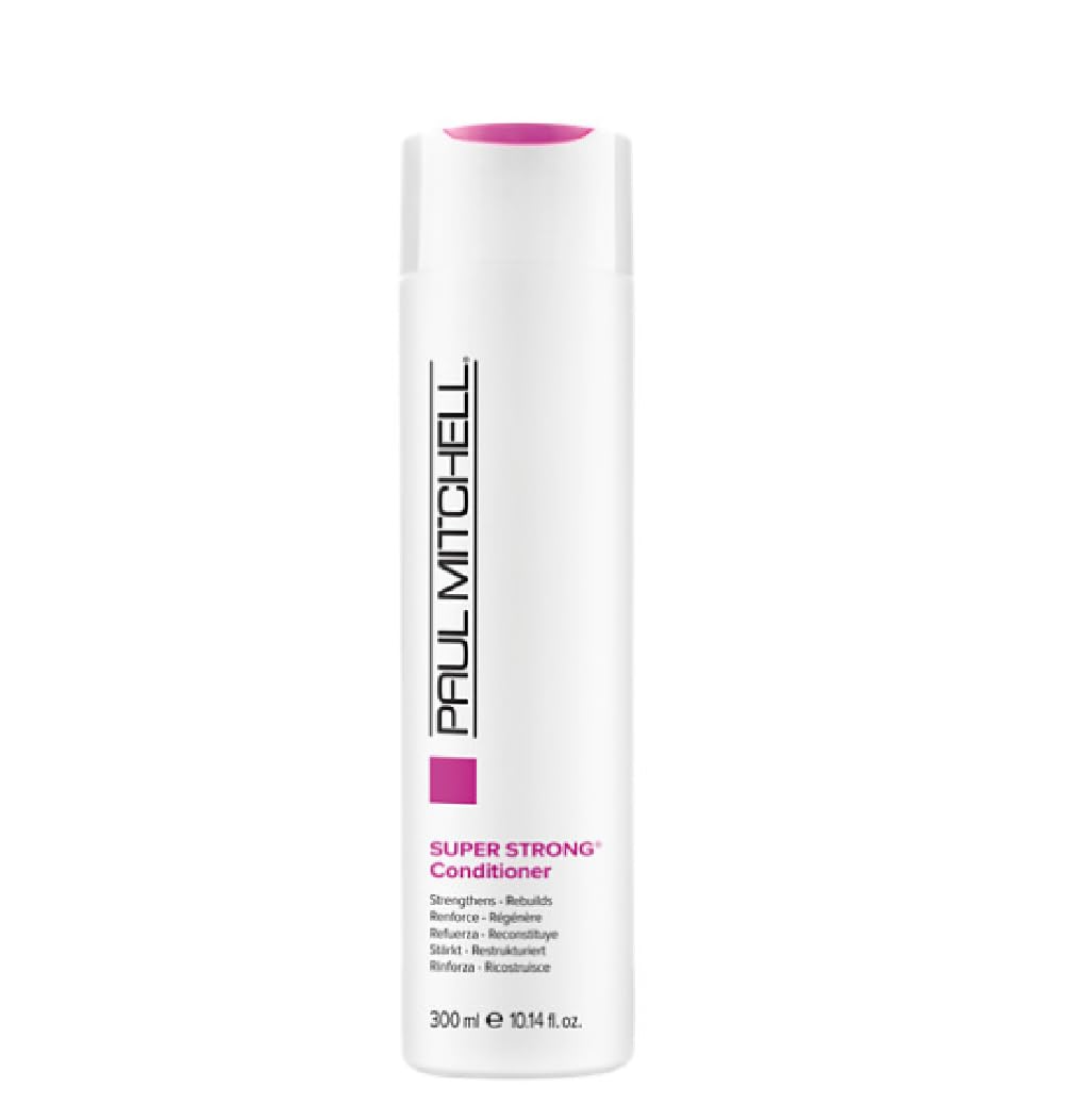 Paul Mitchell Super Strong Conditioner, Strengthens + Rebuilds, For Damaged Hair, 10.14 Fl. Oz