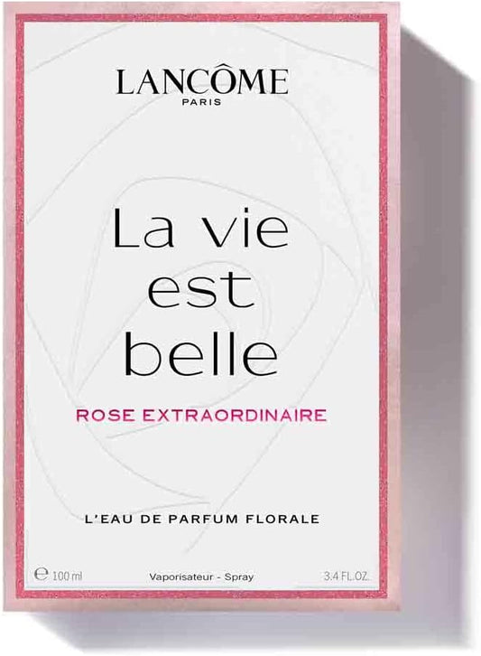 Lancôme La Vie Est Belle Rose Extraordinaire Eau De Parfum - Long Lasting Fragrance With Rose, Iris & Woody Musk, Warm & Floral Women'S Perfume, 100Ml