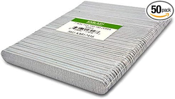 Karlash Professional Double Sided Emery Board 7" Zebra Nail File 100/180 (50 Pieces) : Beauty & Personal Care