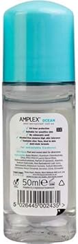 Amplex Ocean Anti-Perspirant Deodorant Roll-On - 12 X 50Ml