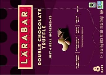 Larabar Double Chocolate Truffle, Gluten Free Vegan Fruit & Nut Bars, 8 Ct