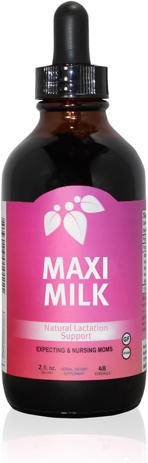 Mountain Meadow Herbs Maxi-Milk - 4 oz - All Natural Liquid Lactation Supplement to Increase Milk Supply for Breastfeeding Moms