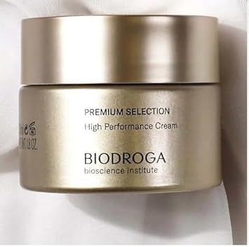 Biodroga Premium Selection High Performance Cream (1.7 Oz) With 24 Carat Gold - 95.8% Natural - Luxury Class For Mature Skin - No Fragance, Colouring, Silicons, Mineral Oil, Parabens, Gluten, Pegs