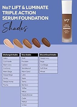 No7 Lift & Luminate Triple Action Serum Foundation 30Ml Spf15 - Warm Beige