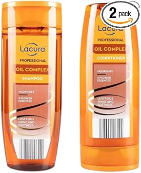 Ark Future Lacura Hair Refine Shampoo & Conditioner Set, 250Ml Each - Hair Care For Healthy, Shiny Hair (Oil Complex)