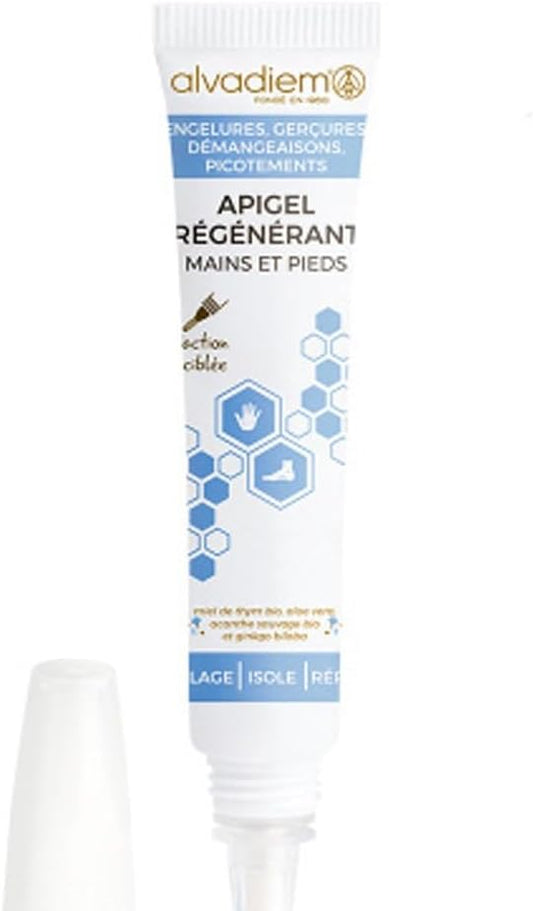 ALVADIEM REGENERANT APIGEL with organic thyme honey - Frostbite, chapping, redness - Made in FR