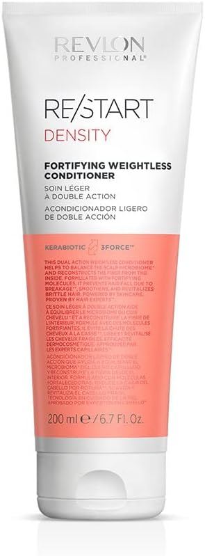 Revlon Professional Density Fortifying Weightless Conditioner For Brittle Hair To Reduce Hair Loss, Strengthen & Improve Shine (200Ml) Unisex