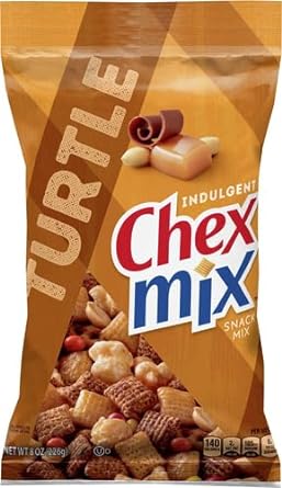 Chex Mix Snack Mix, Turtle, Indulgent Snack Bag, 8 oz