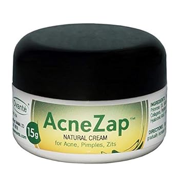 Acne Zap Sulfur Based Cream For Face, Effective Acne Treatment With White Sulfur Tea Tree Oil Zinc Oxide For Adults And Teens With Cystic Hormonal Acne, Blackhead Treatment - 0.5 Oz : Beauty & Personal Care