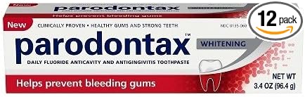 Parodontax Whitening Toothpaste, 3.4 oz. Per Tube (12 Pack) : Health & Household