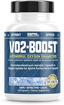 VO2-Boost Natural Endurance and Oxygen Supplement to Help VO2 max w/Rhodiola Rosea, B12, and Alpha Lipoic Acid (120 Capsules) (30 Day Supply)