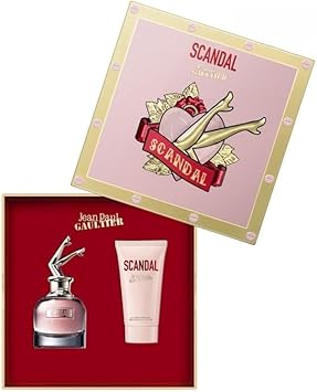 Jean Paul Gaultier Scandal Eau De Parfum Spray 50Ml & 75Ml Perfumed Body Lotion, Gift Set
