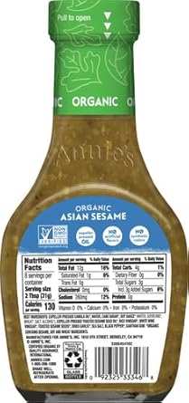 Annie'S Organic Asian Sesame Salad Dressing, 8 Oz