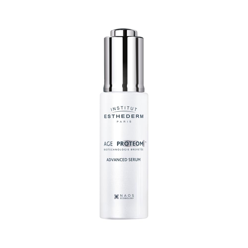 Institut Esthederm Age Proteom Advanced Serum, Aging Facial Care For Wrinkles, Firmness, And Radiance, 1 Fl Oz