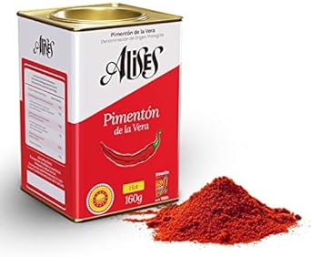 Alises Hot + Sweet Smoked Paprika Powder 75G X2 - D.O.P. Pimenton De La Vera (Dulce Y Picante) - Authentic Spanish Paprika Seasoning