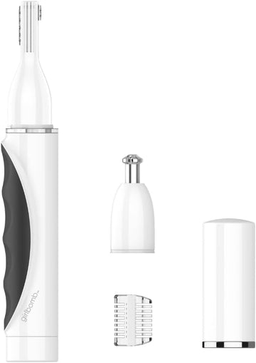 Conair Ear And Nose Hair Trimmer For Women, Cordless Battery-Powered, Patent 360 Bevel Blade For No Pull, No Snag Trimming Experience, True Glow By Conair